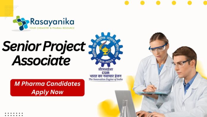 IMTECH Senior Project Associate Job | M Pharma Candidates Apply Now