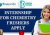 Internship at iD Fresh Food - BSc/MSc Chemistry Freshers Apply