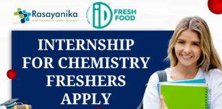 Internship at iD Fresh Food - BSc/MSc Chemistry Freshers Apply