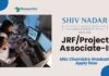JRF/Project Associate-II Job at Shiv Nadar University | MSc Chemistry Graduates Apply Now