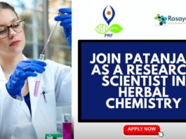 Join Patanjali as a Research Scientist in Herbal Chemistry (1)