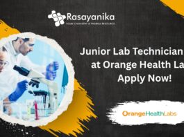 Junior Lab Technician Job - at Orange Health Labs