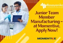 Junior Team Member Manufacturing - at Momentive