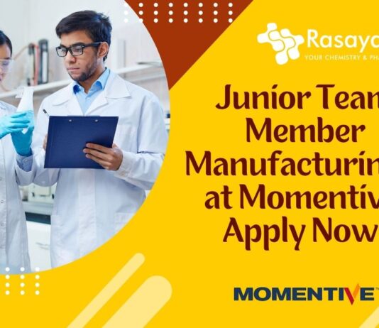 Junior Team Member Manufacturing - at Momentive