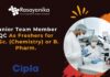 Junior Team Member QC