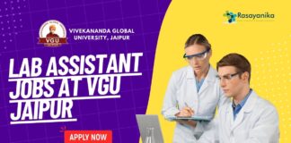 Lab Assistant Jobs at VGU Jaipur