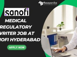 Medical Regulatory Writer Job at Sanofi Hyderabad