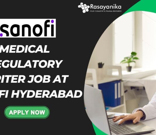 Medical Regulatory Writer Job at Sanofi Hyderabad