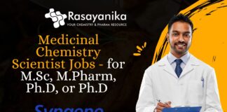 Medicinal Chemistry Scientist Jobs