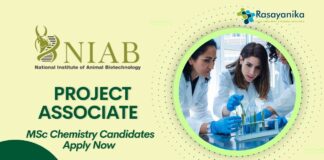 NIAB Hyderabad Project Associate Job – MSc Chemistry Candidates Apply Now