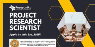 NIPER Hajipur Hiring Project Research Scientist 2025 - Apply by July 3rd, 2025!