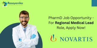 PharmD Job Opportunity - For Regional Medical Lead Role, Apply Now!