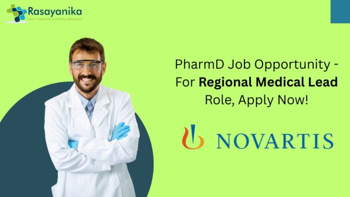 PharmD Job Opportunity - For Regional Medical Lead Role, Apply Now!
