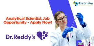 Analytical Scientist Job Opportunity - Apply Now!