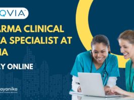 Pharma Clinical Data Specialist at IQVIA