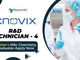 R&D Technician - 4 Job Role at ENOVIX | Fresher's MSc Chemistry Graduates Apply Now