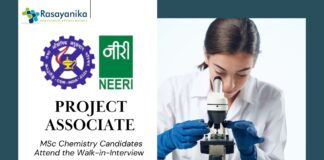 CSIR-NEERI Project Associate Job Role| MSc Chemistry Candidates Attend the Walk-in-Interview 