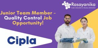 Junior Team Member – Quality Control Job Opportunity!
