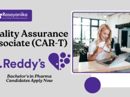 QA Associate – CAR-T at Dr. Reddy’s l Bachelor's in Pharma Candidates Apply Now