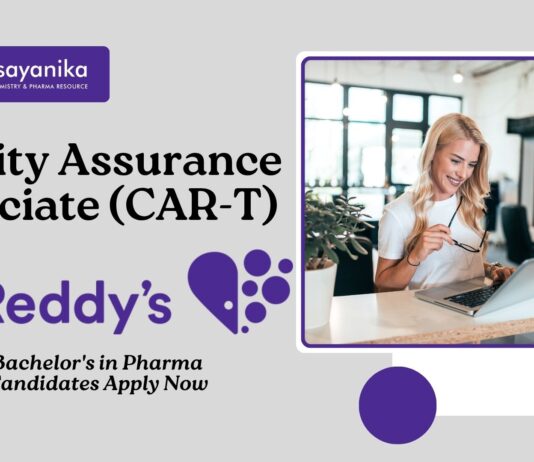 QA Associate – CAR-T at Dr. Reddy’s l Bachelor's in Pharma Candidates Apply Now