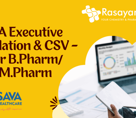QA Executive Validation & CSV - at SAVA Healthcare