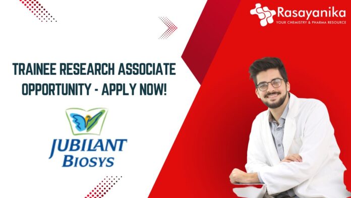 Trainee Research Associate Opportunity - Apply Now!