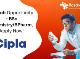 QC Job Opportunity - BSc Chemistry/BPharm, Apply Now!
