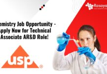 Chemistry Job Opportunity - Apply Now for Technical Associate AR&D Role!