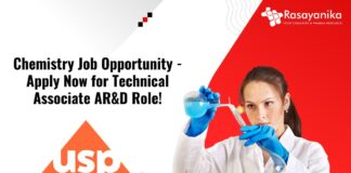 Chemistry Job Opportunity - Apply Now for Technical Associate AR&D Role!