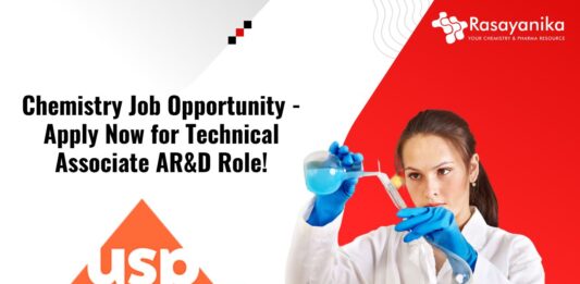 Chemistry Job Opportunity - Apply Now for Technical Associate AR&D Role!