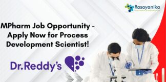 MPharm Job Opportunity - Apply Now for Process Development Scientist!