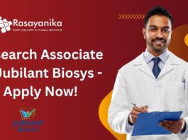 Research Associate at Jubilant Biosys