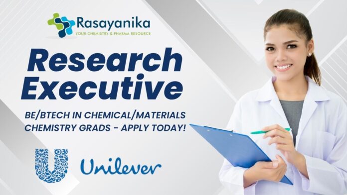 Research Executive – Product Engineering at Unilever India - Apply Now!