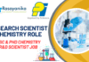 Research Scientist Chemistry Role At PI Industries, Udaipur