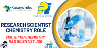 Research Scientist Chemistry Role At PI Industries, Udaipur