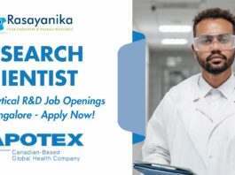 Research Scientist Job at Apotex Bangalore Analytical R&D Job Openings in Bangalore - Apply Now!