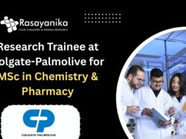 Research Trainee at Colgate-Palmolive