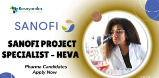 Sanofi Project Specialist – HEVA Job | Pharma Candidates Apply Now