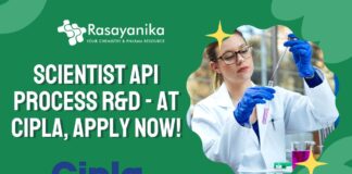 Scientist API Process R&D