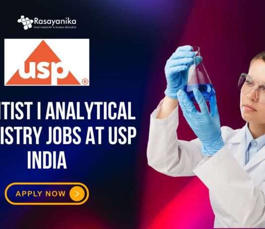 Scientist I Analytical Chemistry Jobs at USP India
