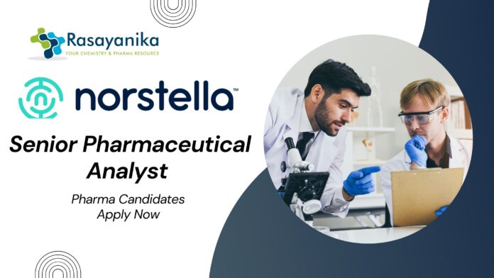 Senior Pharmaceutical Analyst Job at Norstella l Pharma Candidates Apply Now