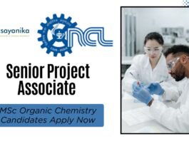 Senior Project Associate Job at CSIR-NCL Pune l MSc Organic Chemistry Candidates Apply Now