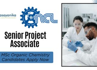 Senior Project Associate Job at CSIR-NCL Pune l MSc Organic Chemistry Candidates Apply Now