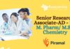 Senior Research Associate-AD