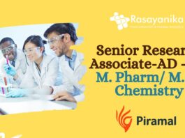 Senior Research Associate-AD