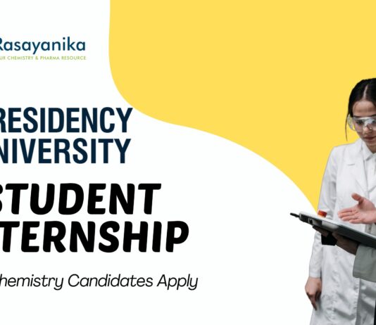 Student Internship at Presidency University – MSc Chemistry Candidates Apply