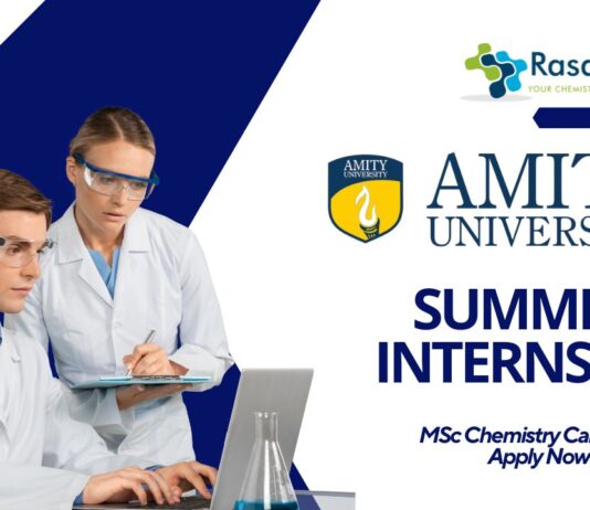 Summer Internship at Amity University – MSc Chemistry Candidates Apply Now  