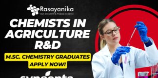 Syngenta Chemist Role in Goa – M.Sc. Chemistry Graduates Apply Now!