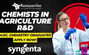 Hiring Chemists in Agriculture R&D – M.Sc. Chemistry Required | Work at Syngenta Goa Syngenta Chemist Role in Goa – M.Sc. Chemistry Graduates Apply Now!