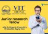 VIT JRF Job Role: MSc in Organic Chemistry Graduates Apply Now 